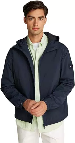 Tommy Hilfiger Giacca a Vento Uomo Sportiva con Cappuccio