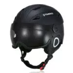 Tomshoo Casco da Sci con Visiera, Professionale per Sci e Snowboard, Fodera Rimovibile
