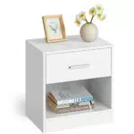 Vasagle Comodino con Cassetto e Scomparto Aperto per Camera da Letto LET619T14
