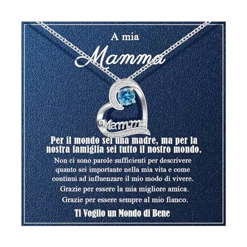 VGWON Collana Donna Regalo Mamma Idee Compleanno e Festa della Mamma Gioielli