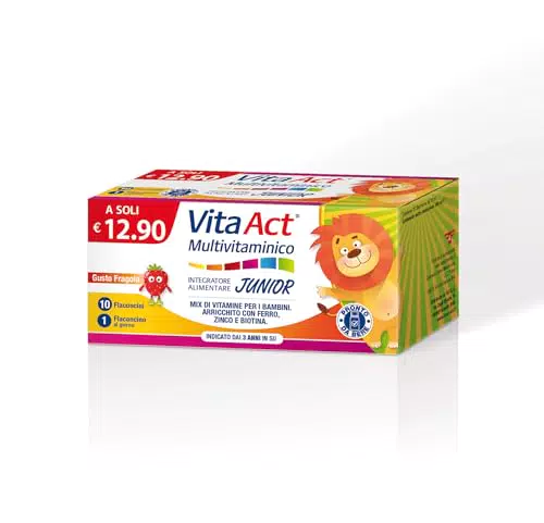 Vita Act Multivitaminico Junior Integratore Bambini con Vitamina C B12 Zinco Ferro