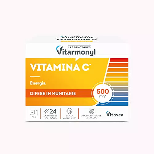 Vitarmonyl Vitamina C 500 Integratore per Difese Immunitarie e Riduzione Stanchezza
