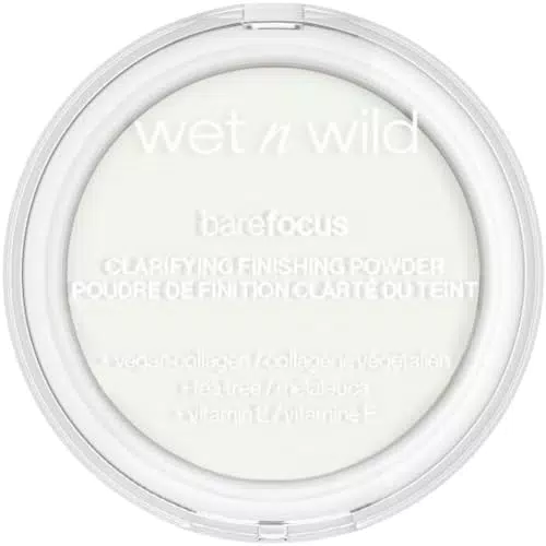 Wet n Wild Bare Focus Cipria Opacizzante Lunga Durata con Acido Ialuronico e Vitamina E