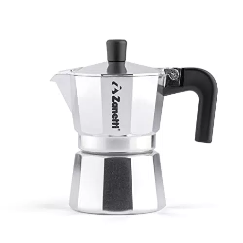 Zanetti Mama Caffettiera Moka in Alluminio Macchinetta Caffè con Sistema Anti Goccia