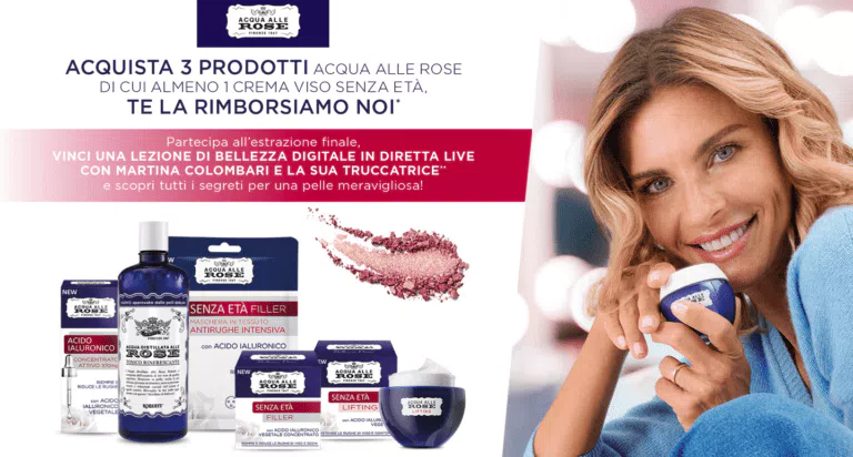 “CELEBRA LA TUA BELLEZZA”: LA CREMA VISO TE LA RIMBORSA ACQUA ALLE ROSE