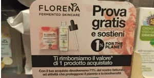 Florena “ProvaGratis e sostieni 1% for the planet”: fatti rimborsare 1 prodotto al 100%!