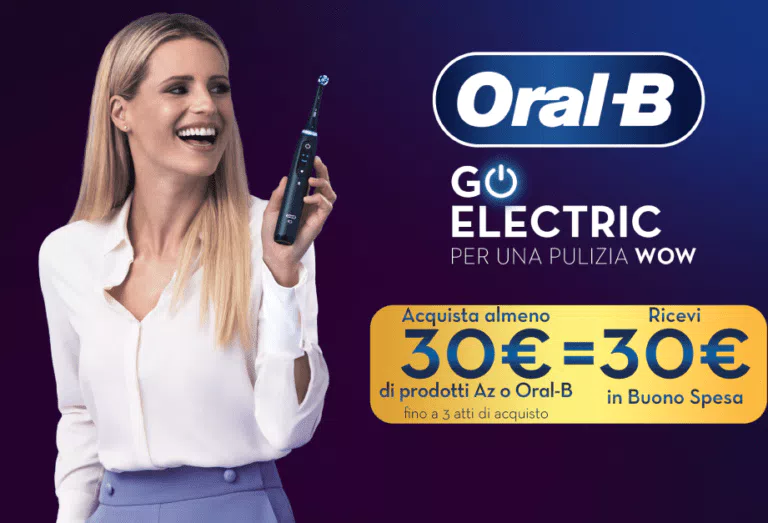 Rimborso AZ e Oral-B: spendi 30€ e hai un rimborso totale