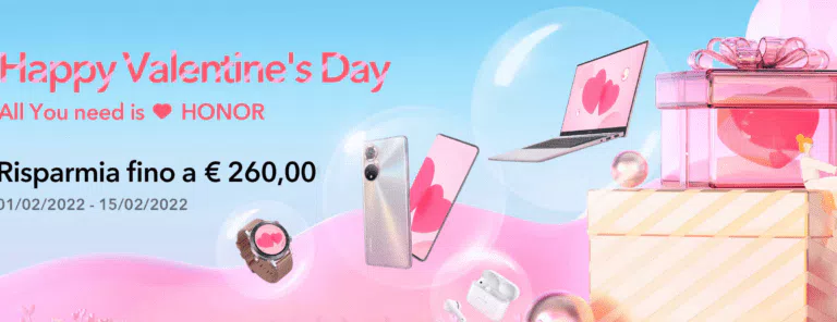Vinci prodotti Honor per San Valentino