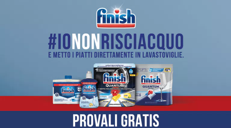 #IoNonRisciacquo: il nuovo cashback di Finish