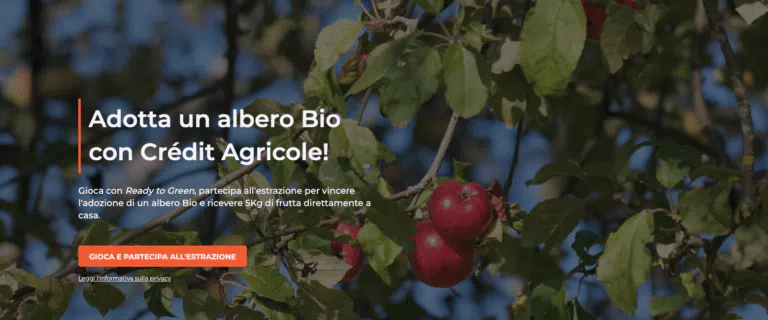 “Ready to Green”: vinc 80 cassette da 5 Kg di frutta e adozione albero bio