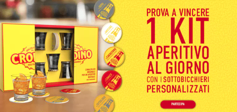 Concorso “Crodino 2022”: vinci ogni giorno Kit Aperitivo Crodino