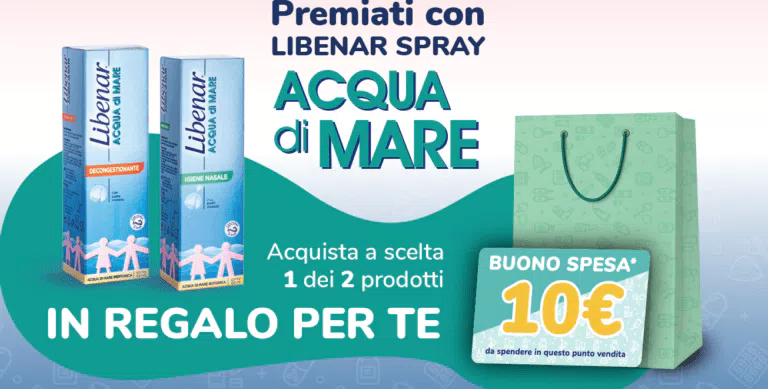 LIBENAR TI PREMIA: RICEVI COME PREMIO CERTO UN BUONO SPESA DA 10€