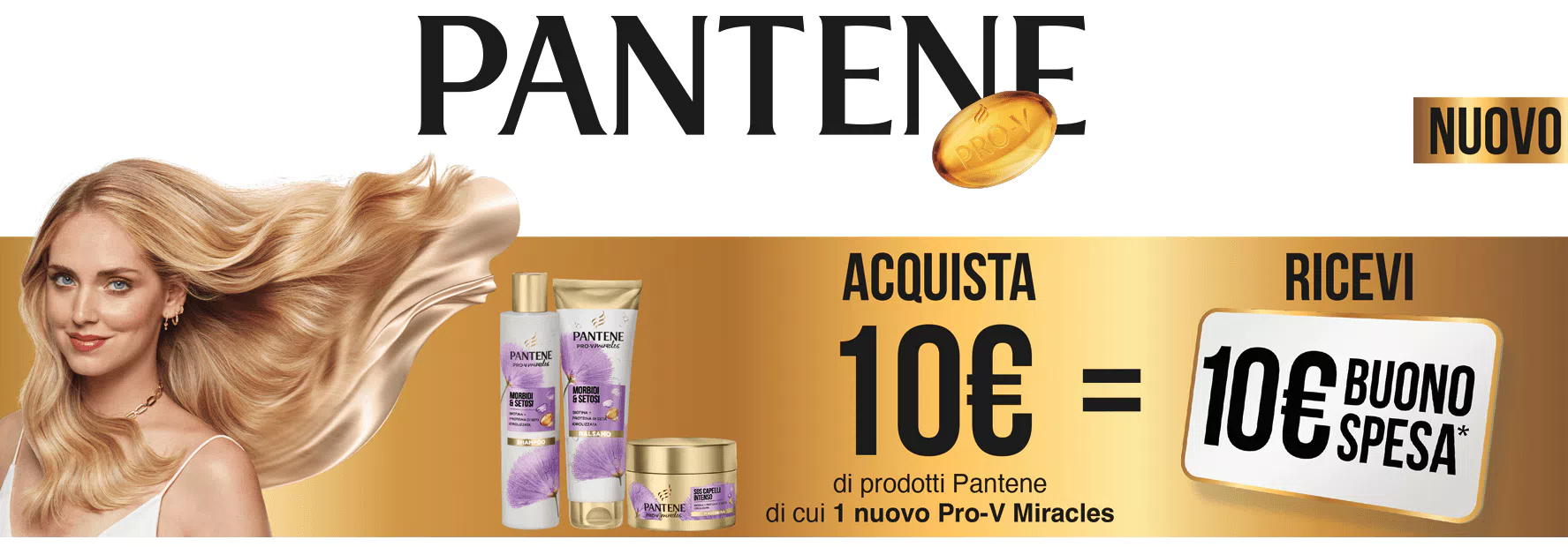 cashback Pantene 2022: spendi 10€ e ricevi 10€