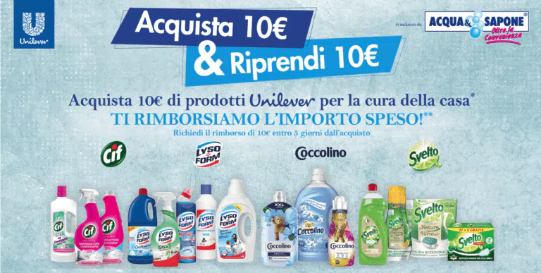 Cashback Acqua&Sapone: 