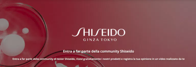 SHISEIDO GINZA TOKIO: diventa tester e prova prodotti gratis