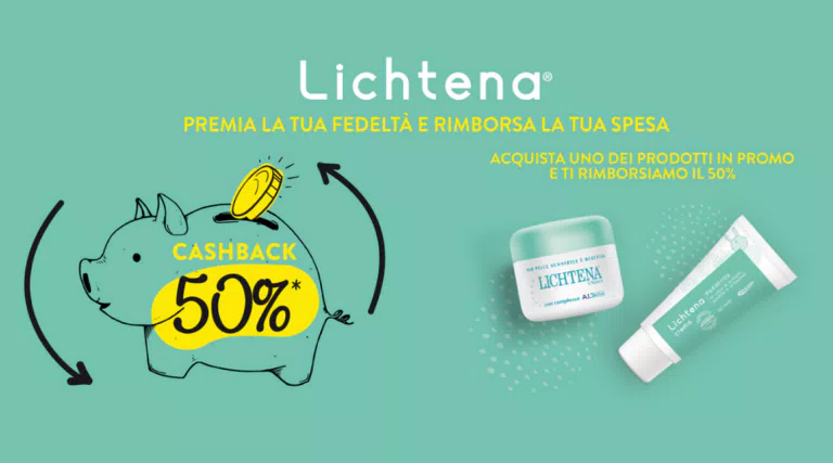 Cashback Lichtena: come ricevere il 50% di rimborso