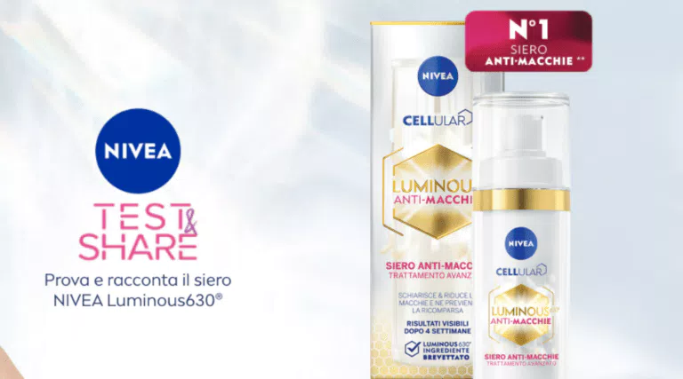 Diventa tester Siero Anti-Macchie Luminous360 di Nivea con Donna Moderna
