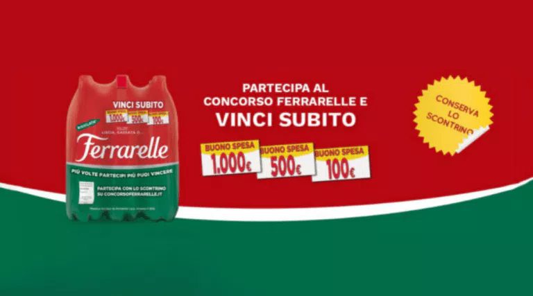 “VINCERE È UN PIACERE CON FERRARELLE”: ecco il nuovo concorso Ferrarelle
