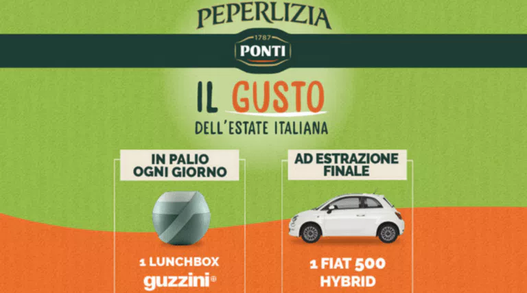 Ponti “Il gusto dell’estate italiana”: vinci FIAT 500 e ogni giorno lunch box Guzzini
