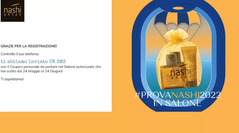 Ricevi gratis il sachet solare Nashi Argan