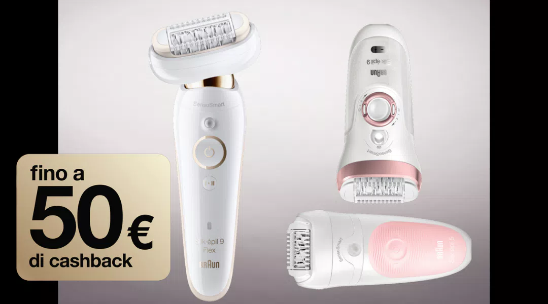 Cashback "Braun cashback estate": fino a 50€ di rimborso