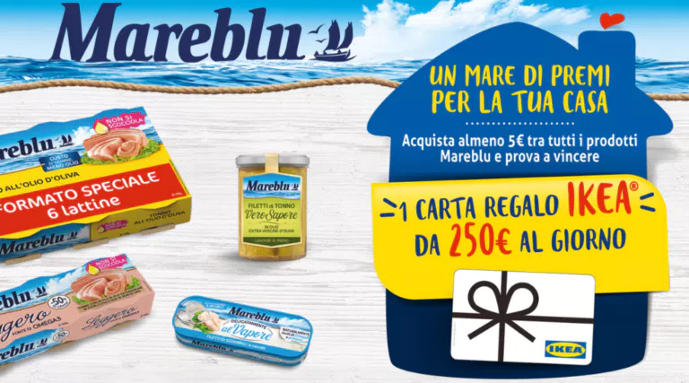 Concorso Mareblu “UN MARE DI PREMI PER LA TUA CASA”: vinci buoni spesa ikea