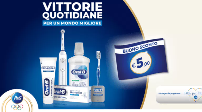 Cashback AZ e Oral-B “Igiene Orale per Tutti”: ricevi un buona da 5€