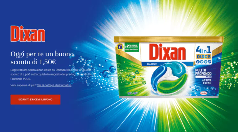 Buono sconto Dixan Pulito Profondo