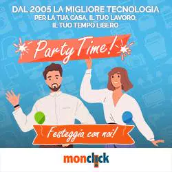 Festeggia il compleanno di Monclick! Tanti sconti ti aspettano!