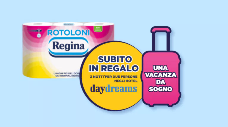 Regina “Una vacanza da sogno”: 3 notti in hotel come premio CERTO!