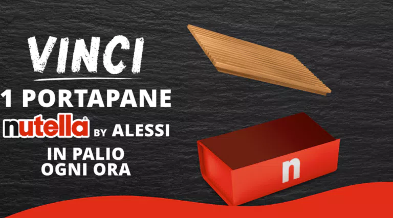 “NUTELLA PORTAPANE 2022”: in palio un portapane Alessi ogni ora!