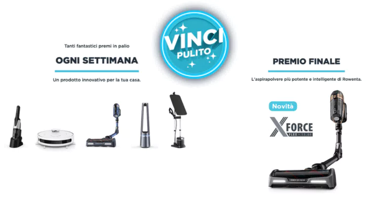 “Vinci Pulito”: vinci gratis elettrodomestici Rowenta