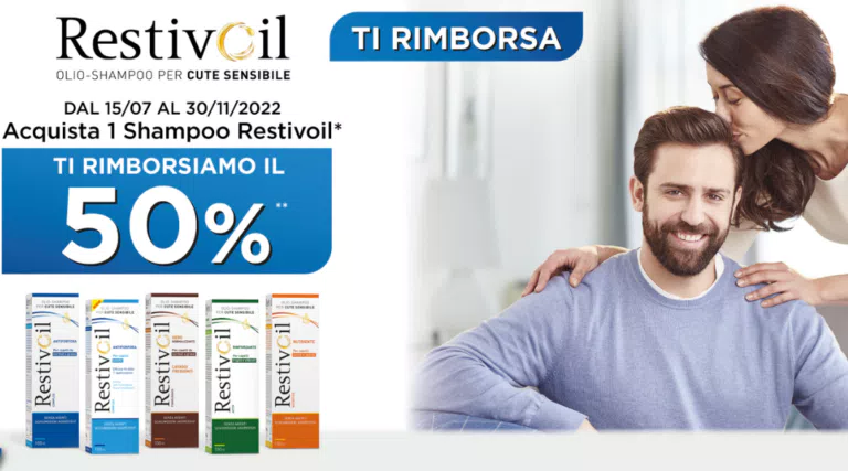 Restivoil ti rimborsa: ricevi il 50% di rimborso