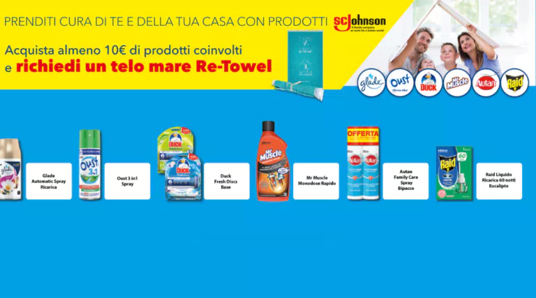 “Tutti al mare con SCJ”: telo mare in omaggio!