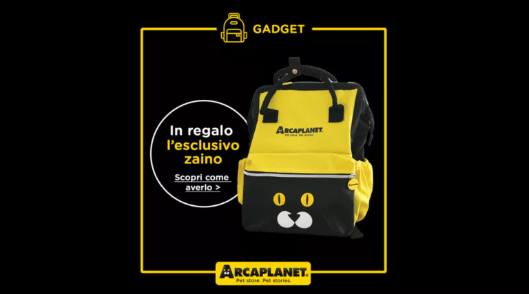 Arcaplanet: zaino omaggio con gli acquisti per il tuo pet (solo oggi)