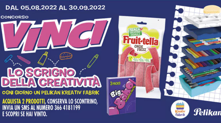 BIG BABOL E FRUITTELLA 2022: vinci la Pelikan Kreativ Fabrik