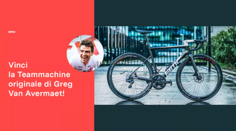 Vinci gratis la Teammachine SLR 01 di Greg Van Avermaet