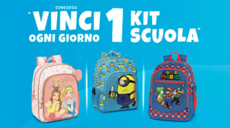 “Vinci ogni giorno 1 Kit scuola” con Actimel Play, Danette e SuperMario Yogoloso