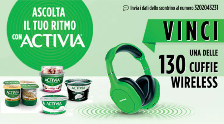 Concorso Danone con Pantone “Ascolta il tuo ritmo con Activia”: in palio 130 Cuffie Pantone