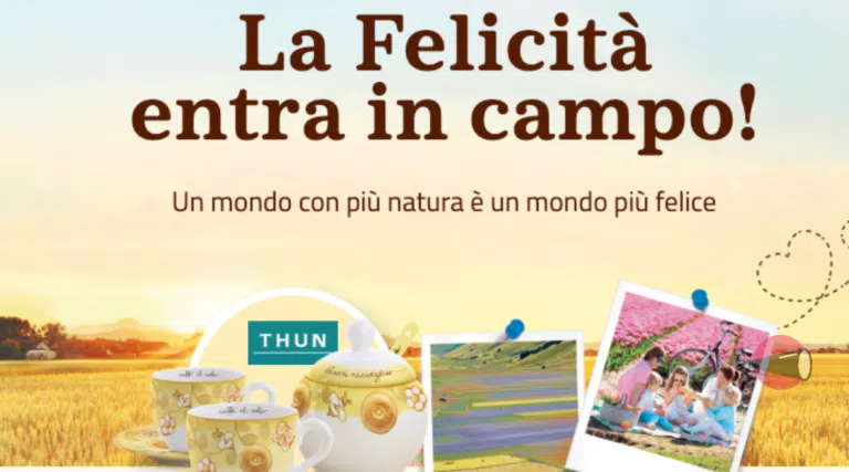 Mulino Bianco “La felicità entra in campo”: vinci ogni ora set colazione Thun