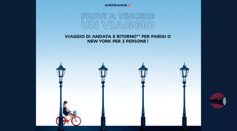 Quiz Air France: vinci gratis voli A/R per Parigi o New York