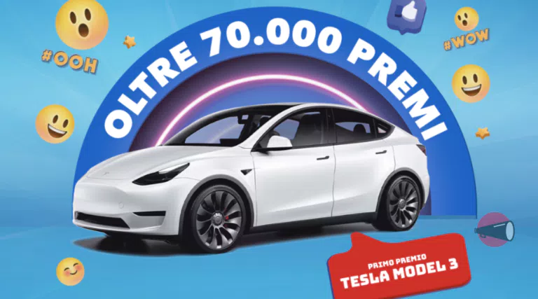 Il Gigante “Concorso Anniversario”: vinci subito 70.000 premi e Tesla Model 3