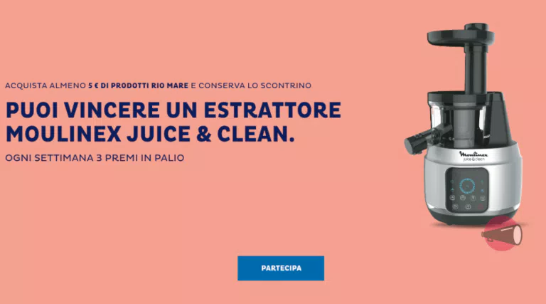 “Rio Mare Il pesce fa bene”: piatto omaggio gratis e vinci estrattori Moulinex