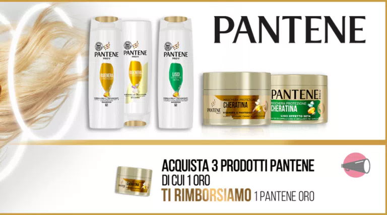 “Cashback Oro Pantene – Crai”: fatti rimborsare Pantene Oro