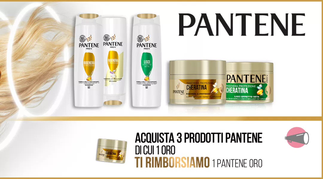 “Cashback Oro Pantene – Crai”: fatti rimborsare Pantene Oro