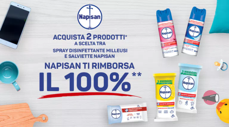Napisan ti rimborsa: ricevi il cashback di 2 prodotti!
