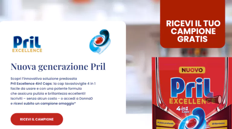 Campioni omaggio Pril Excellence 4in1 Caps (esaurimento scorte)