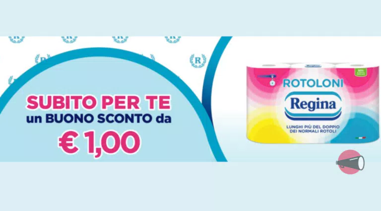 Buono sconto Rotoloni Regina: risparmi 1€ con il coupon