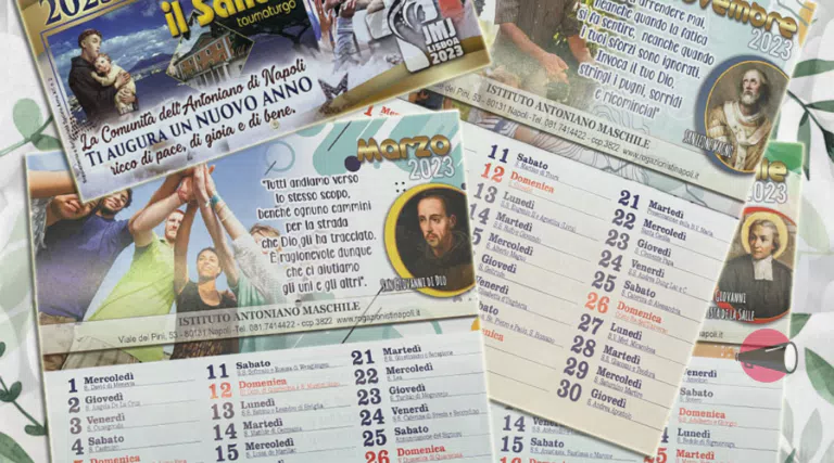 Richiedi gratis il calendario della Comunità dell'Antoniano di Napoli