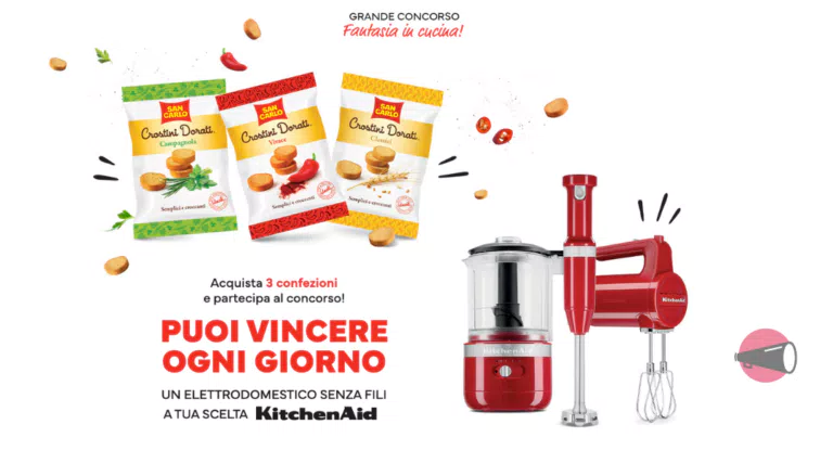 Concorso San Carlo 2022: elettrodomestici KitchenAid in palio